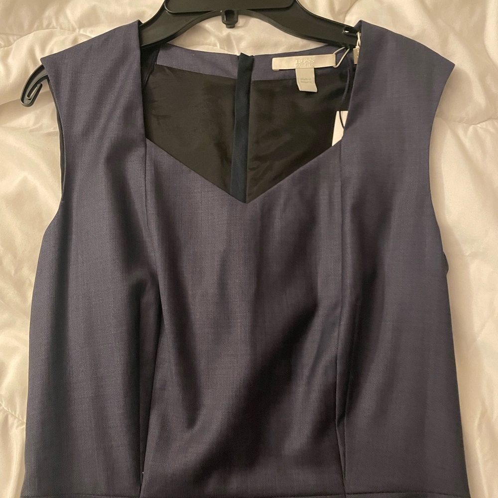NWT Hugo Boss Navy Blue Sheath Dress Suit 💼 - Picture 13 of 14